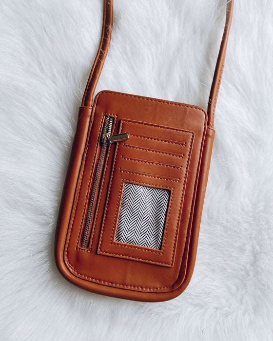 Parker Phone Crossbody Bag [brown]