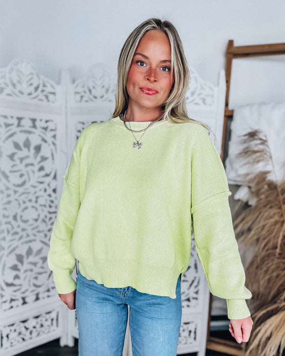 Luna Glow Sweater [soft lime]