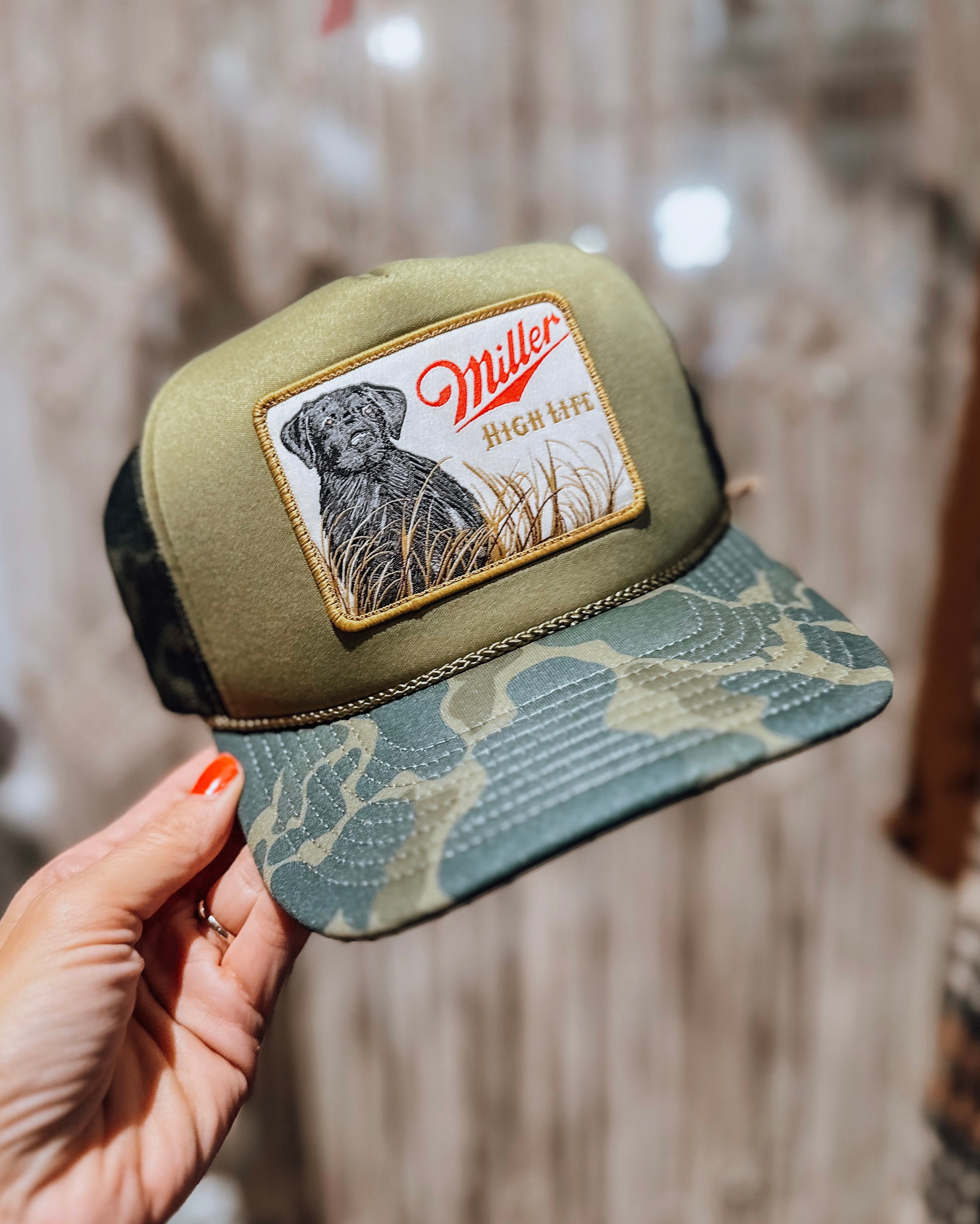 Miller High Life Mallard trucker hat [camo]