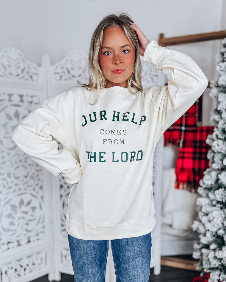 Comes From The Lord Sweatshirt [cream/forrest]