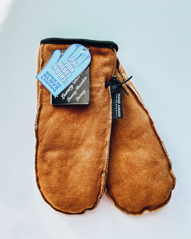 Deer Suede Women's Mitten [camel]