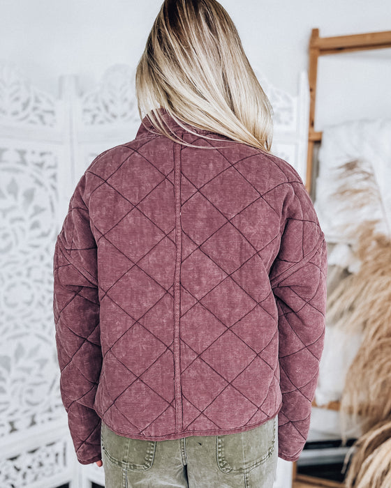 Sienna Quilted Jacket [plum]