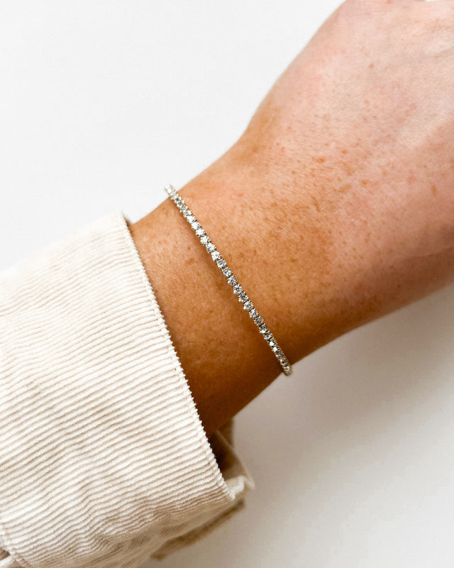 Dainty Diamond Tennis Bracelet [gold]