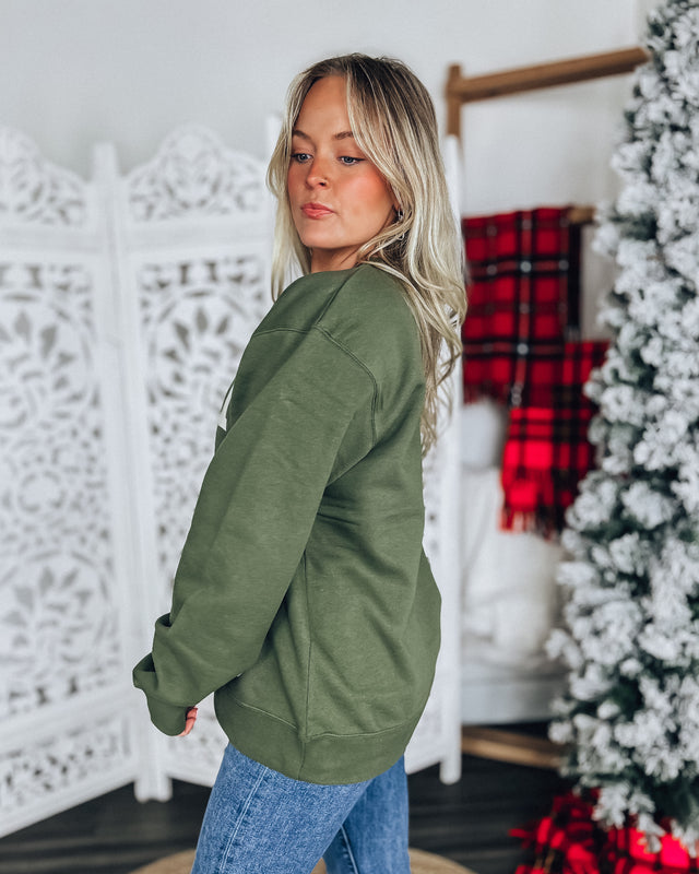 Faith over Fear Sweatshirt [olive/cream]