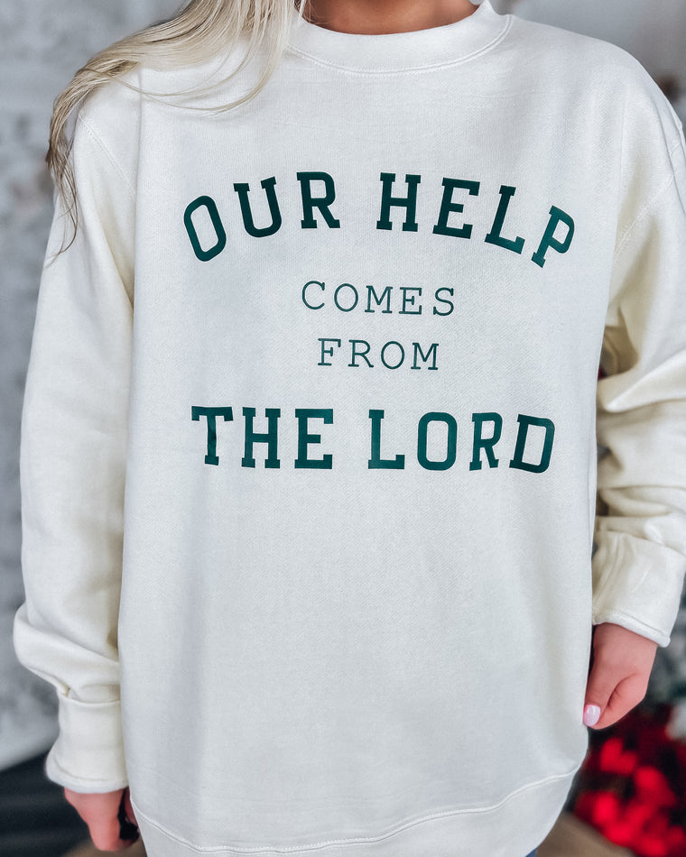 Comes From The Lord Sweatshirt [cream/forrest]