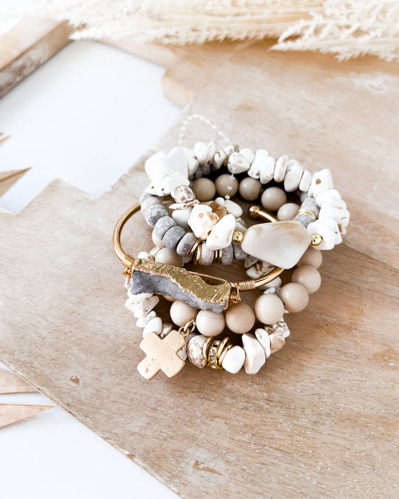 Elyse Bracelet Set [white]