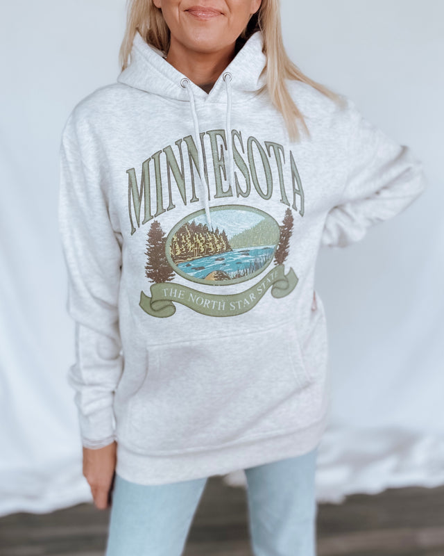 Classic Minnesota hoodie [light ash grey]