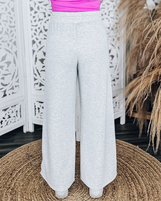 Lush Wide Let Pants [h.grey]