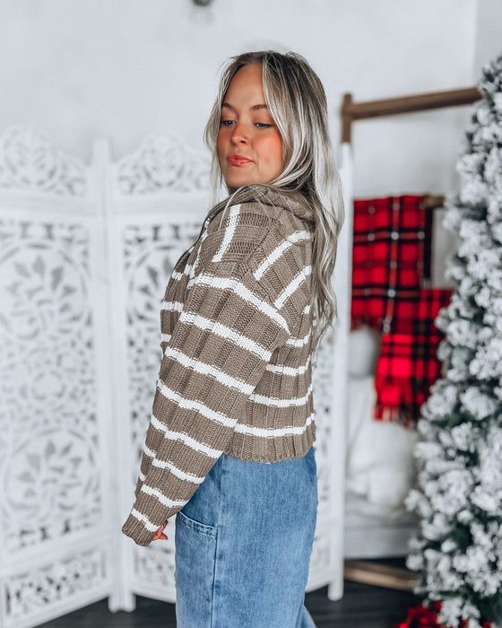 Stella Stripe Sweater [mocha]