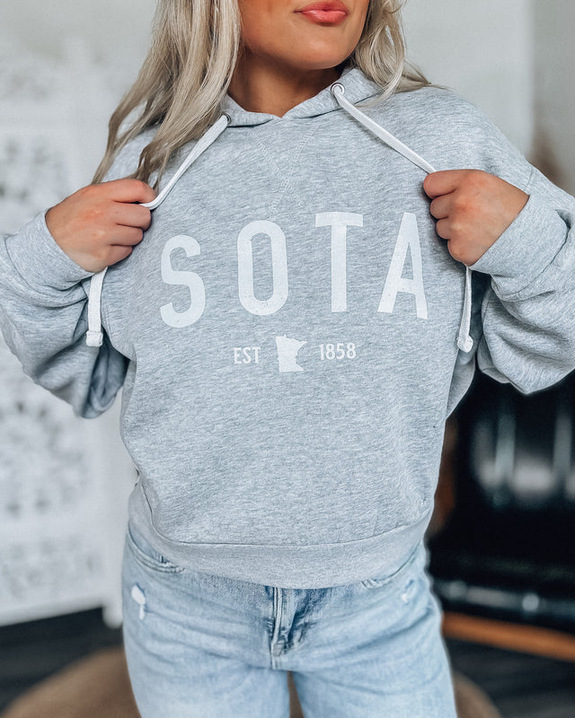 Sota MN 1858 Icon Crop Sweatshirt [h.grey]