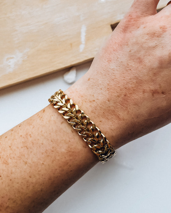 Maya Bracelet [18k Gold Plated Stainless Steel]