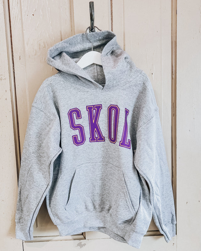 YOUTH mn varsity hoodie [sport grey]