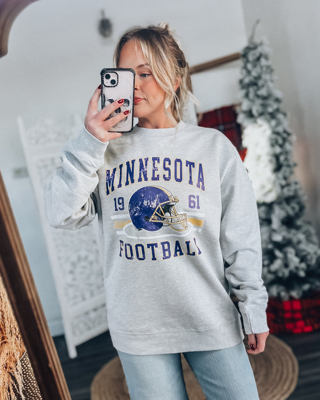 minnesota football crewneck sweatshirt [grey]