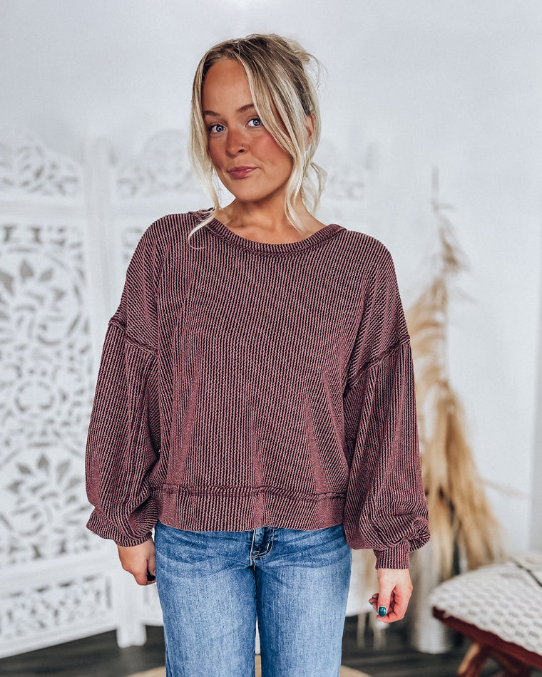 Willow Weekend Top [wine]