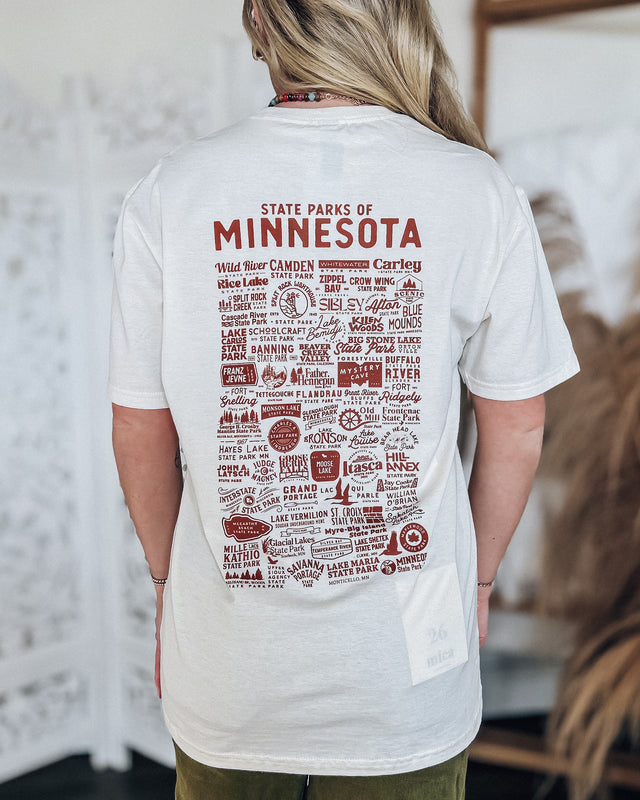 state parks of mn tshirt  [natural / rust]