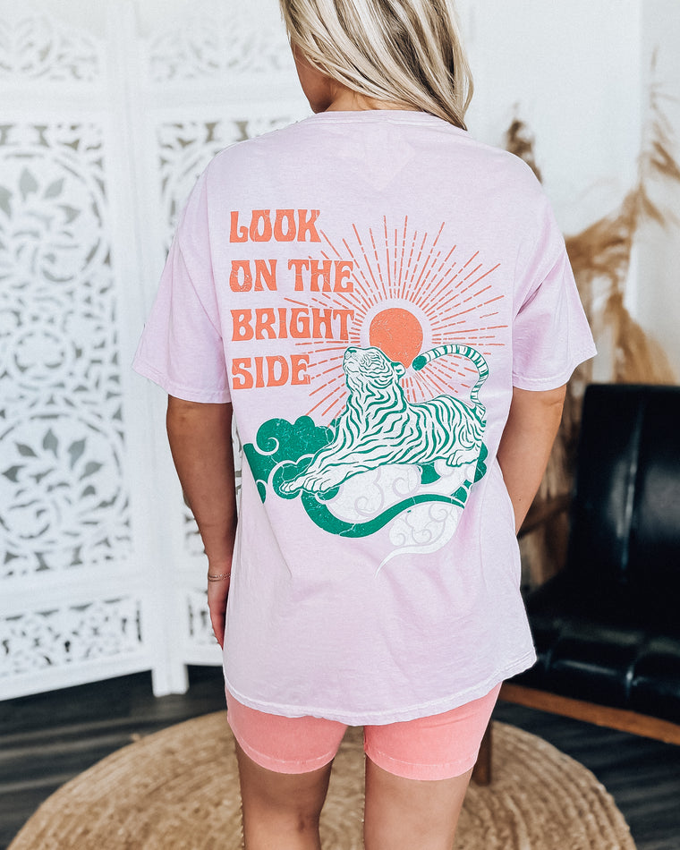 Bright Side Graphic Tee [pastel rose]