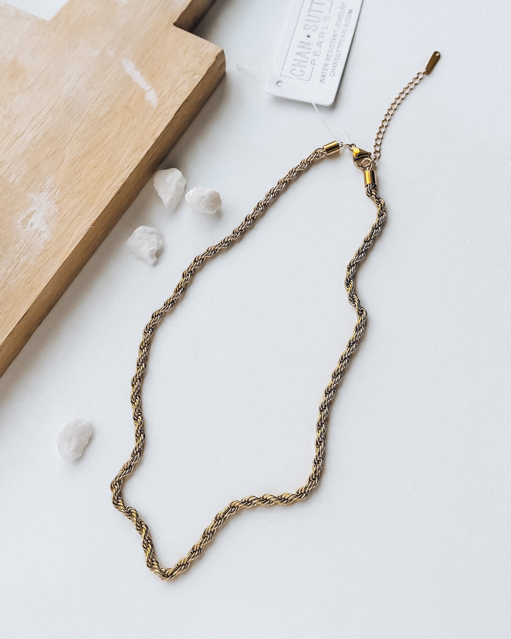 Thin Rope Necklace [18k Gold Plated Stainless Steel]