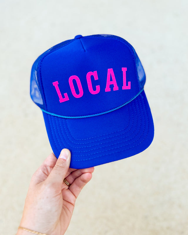 "LOCAL" Trucker Hat [blue/pink]