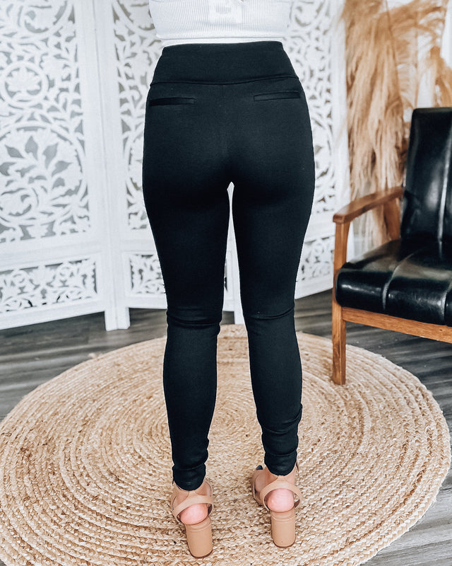 Dress Pant Leggings  [black]