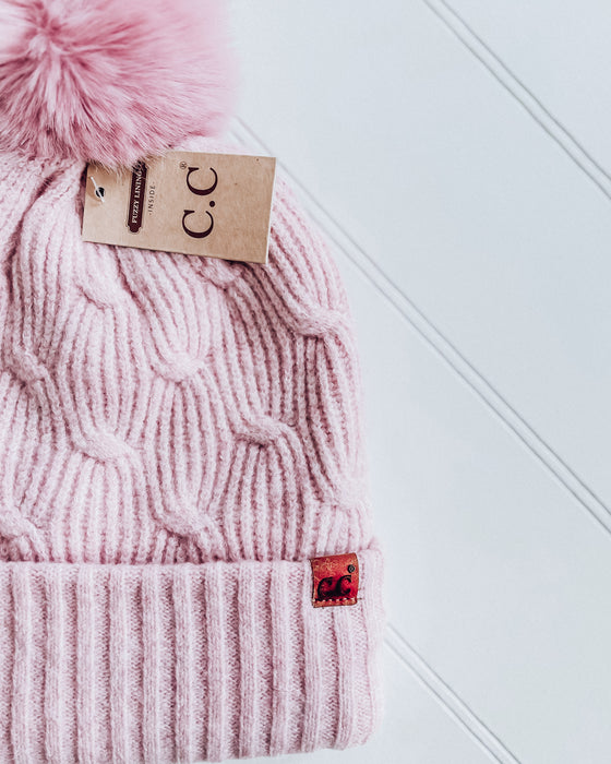 Chain Link Beanie [light pink]