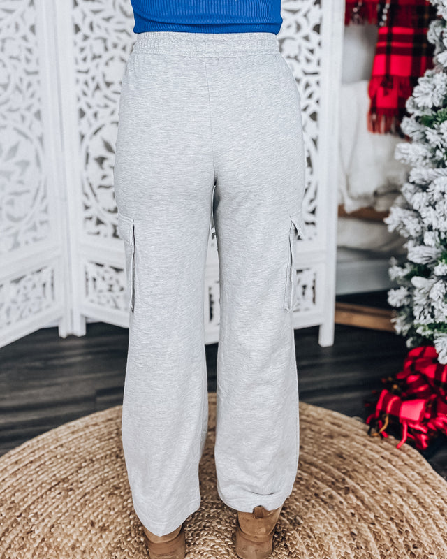 Khloe Cargo Lounge Pant [h. grey]