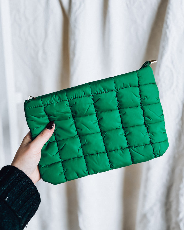 Peyton Puffer Clutch [k green]