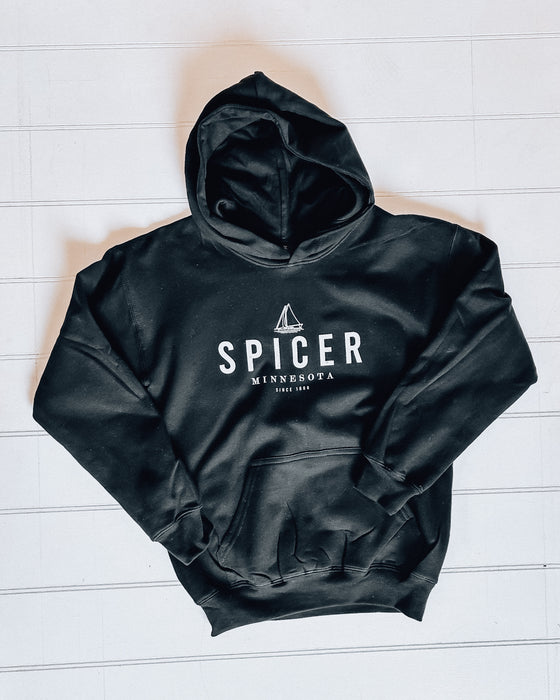 SPICER Sailboat Youth Hoodie [black/white]