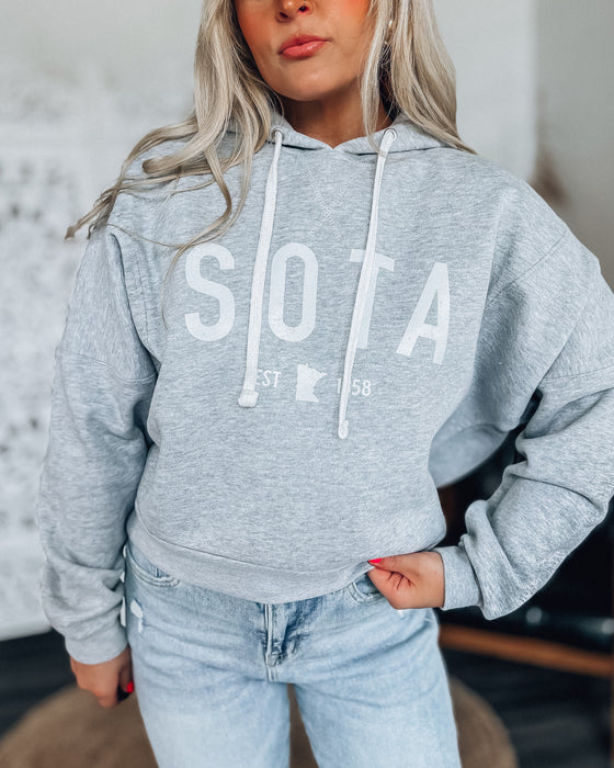 Sota MN 1858 Icon Crop Sweatshirt [h.grey]