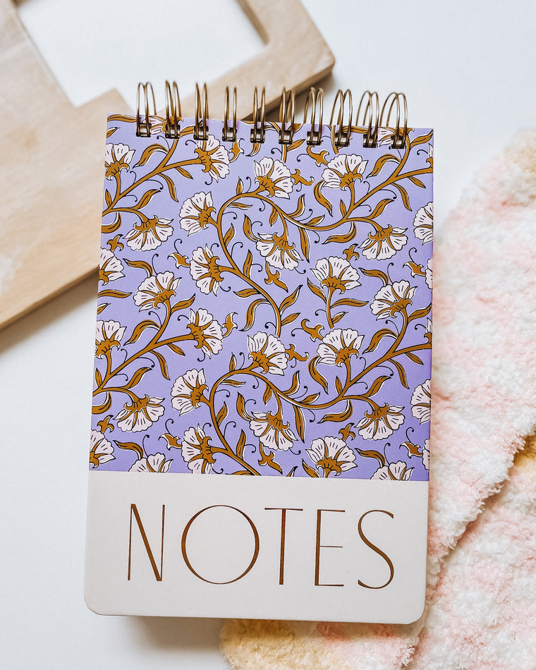 Large Chunky Notepad [purple vintage floral]