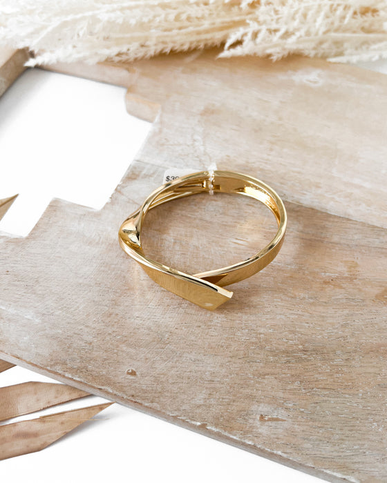 Overlay Bangle WP [14K gold dipped]