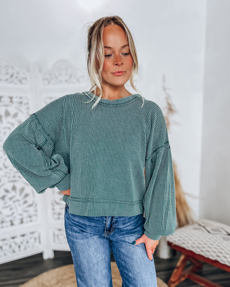 Willow Weekend Top [moss]