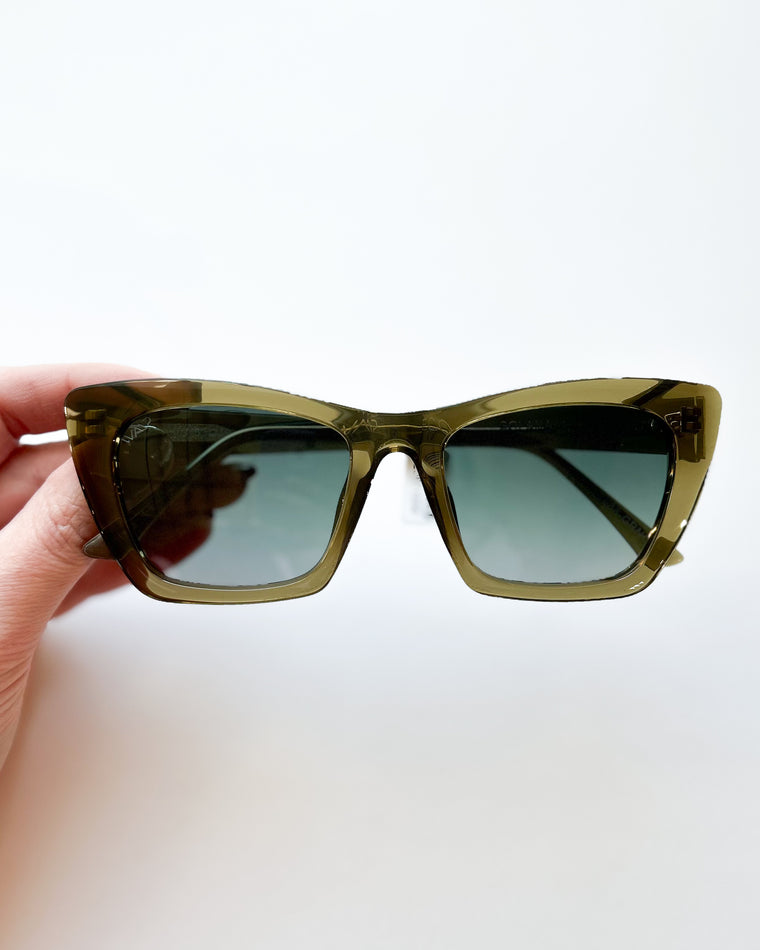 WMP Solana Polarized Sunglasses [crystal khaki green]