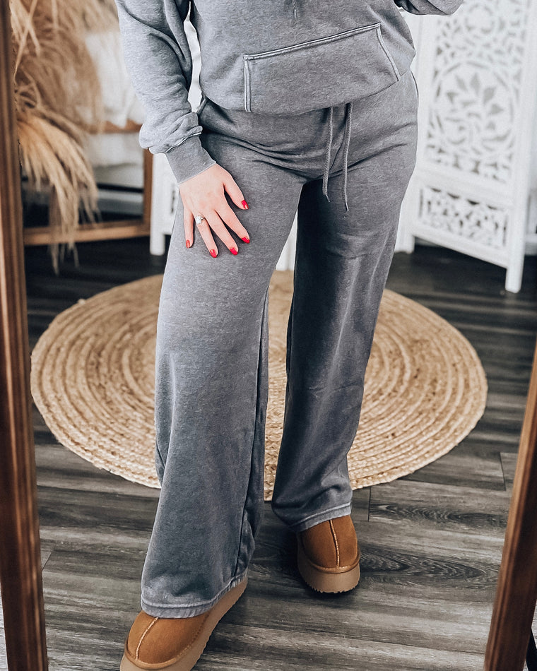 Burnout Straight Leg Joggers [h grey]