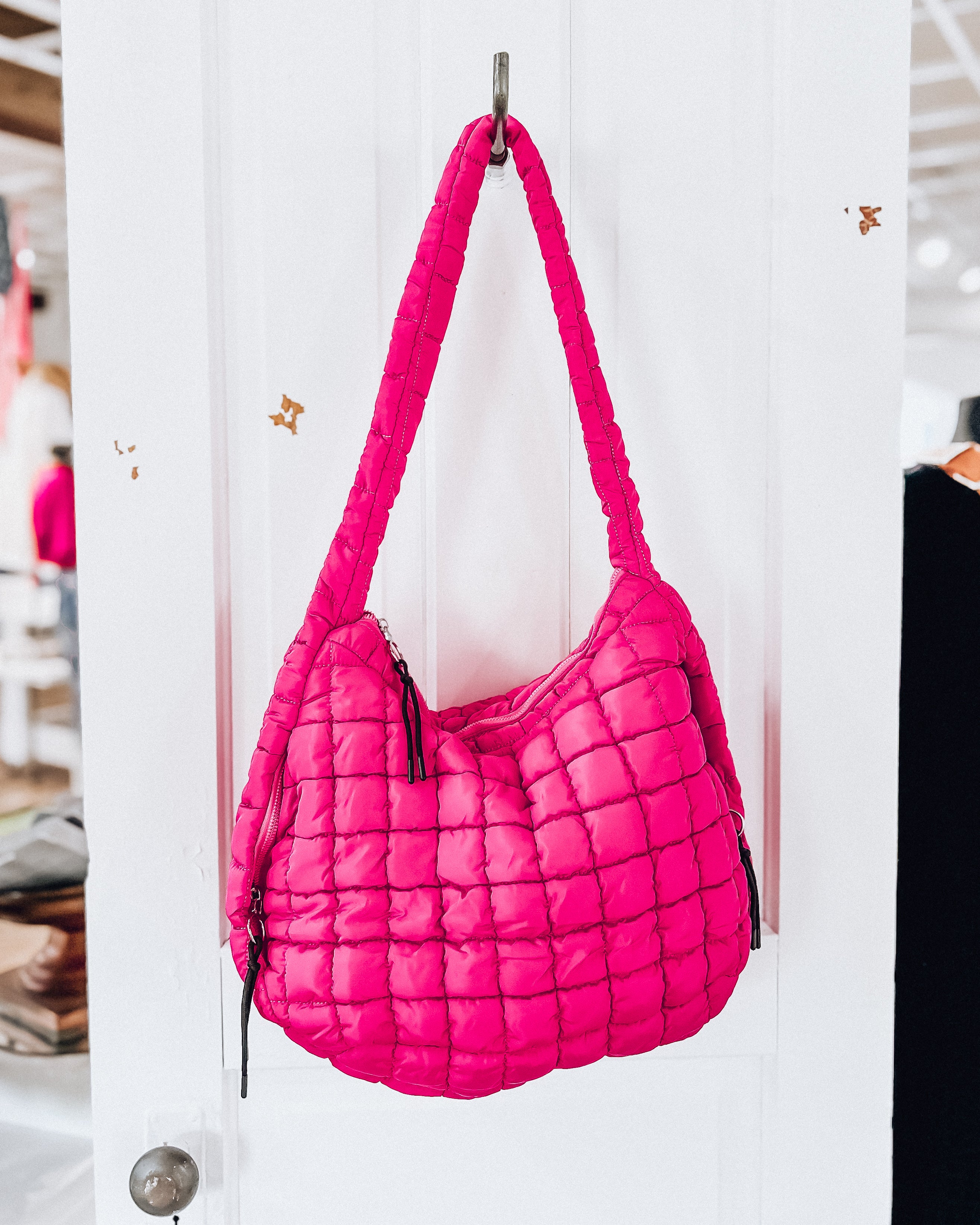 Pia Quilted Puffer Bag 2.0 [hot pink]