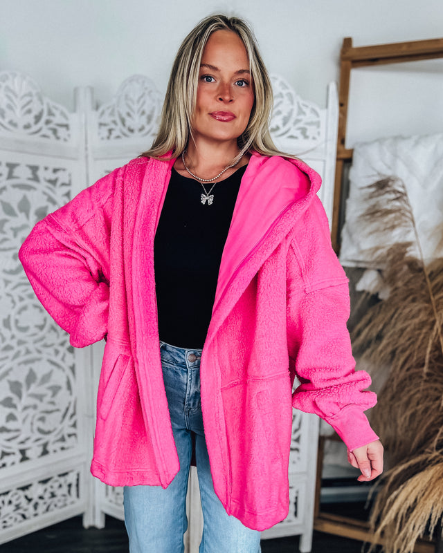 Neon Dreams Cardigan [hot pink]