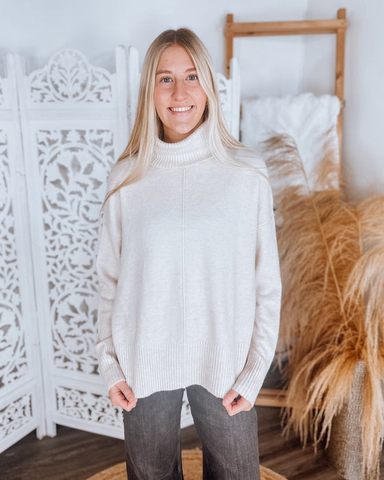 Gwen turtleneck sweater [oatmeal]