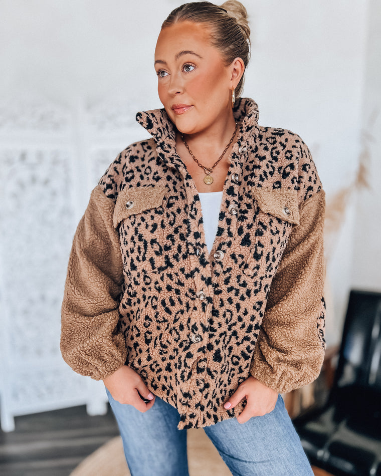 Leona Leopard Jacket [caramel/black]