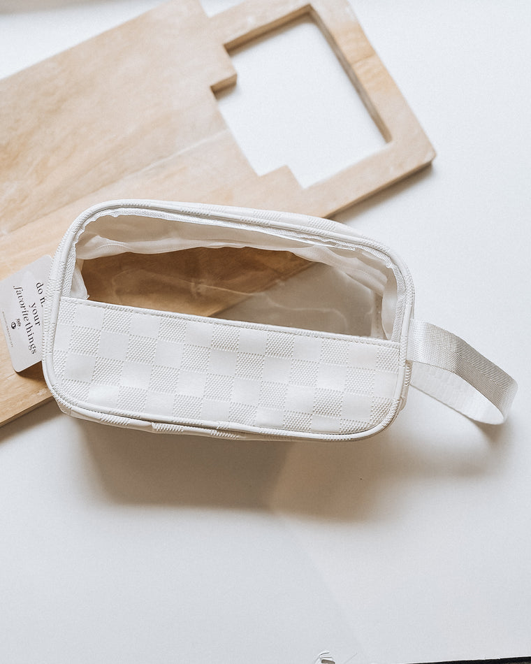 Clear Cosmetic Bag [ivory]