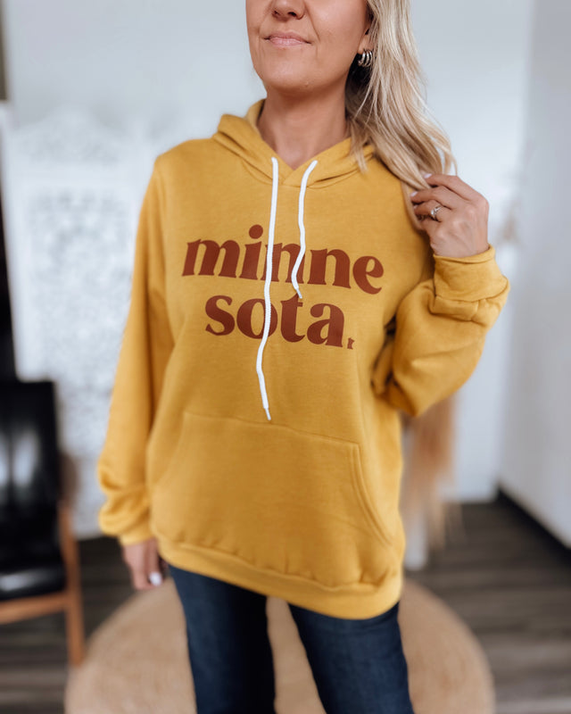 tamarack minnesota hoodie unisex [gold & brown]