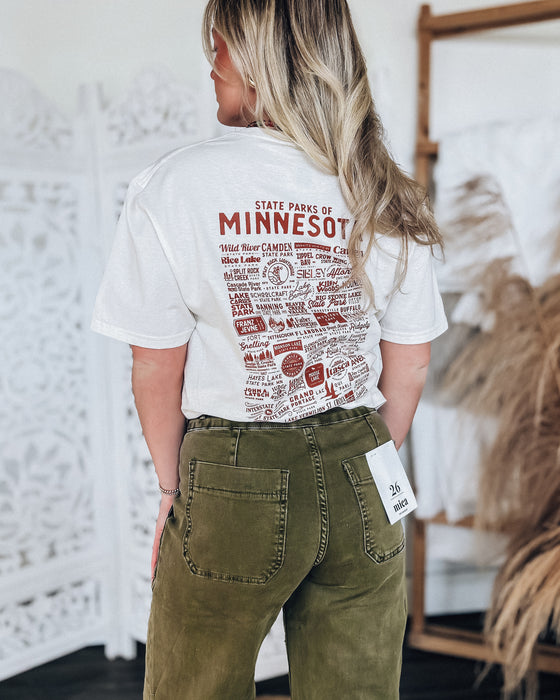 state parks of mn tshirt  [natural / rust]