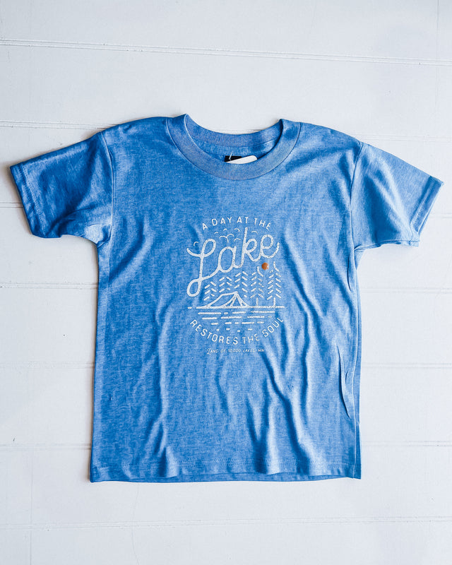 A Day At The Lake YOUTH Tee [blue]