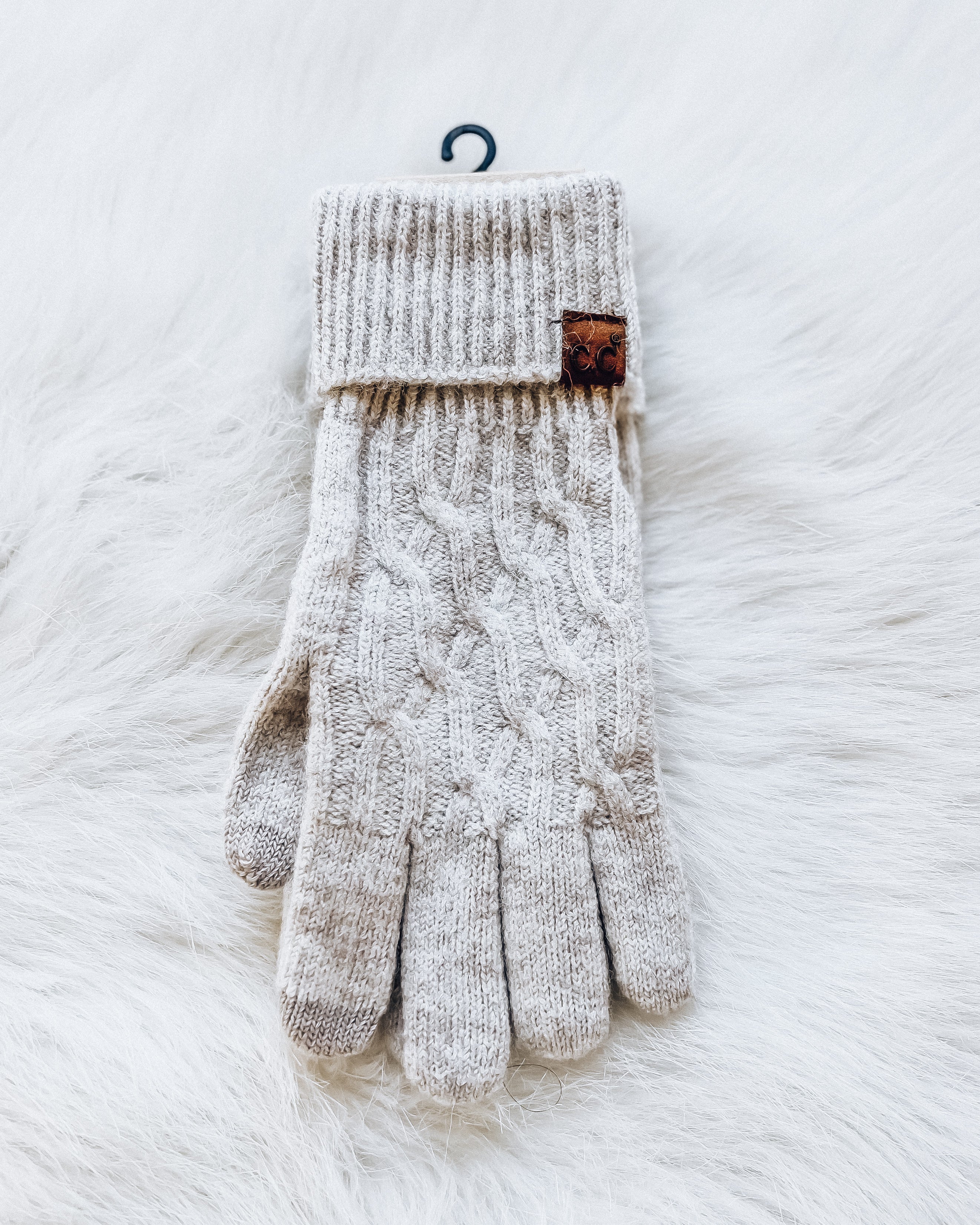 Chain Link Cable Gloves [oatmeal]