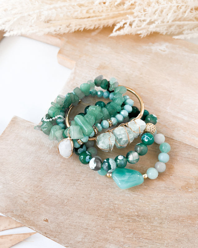 Elyse Bracelet Set [jade]