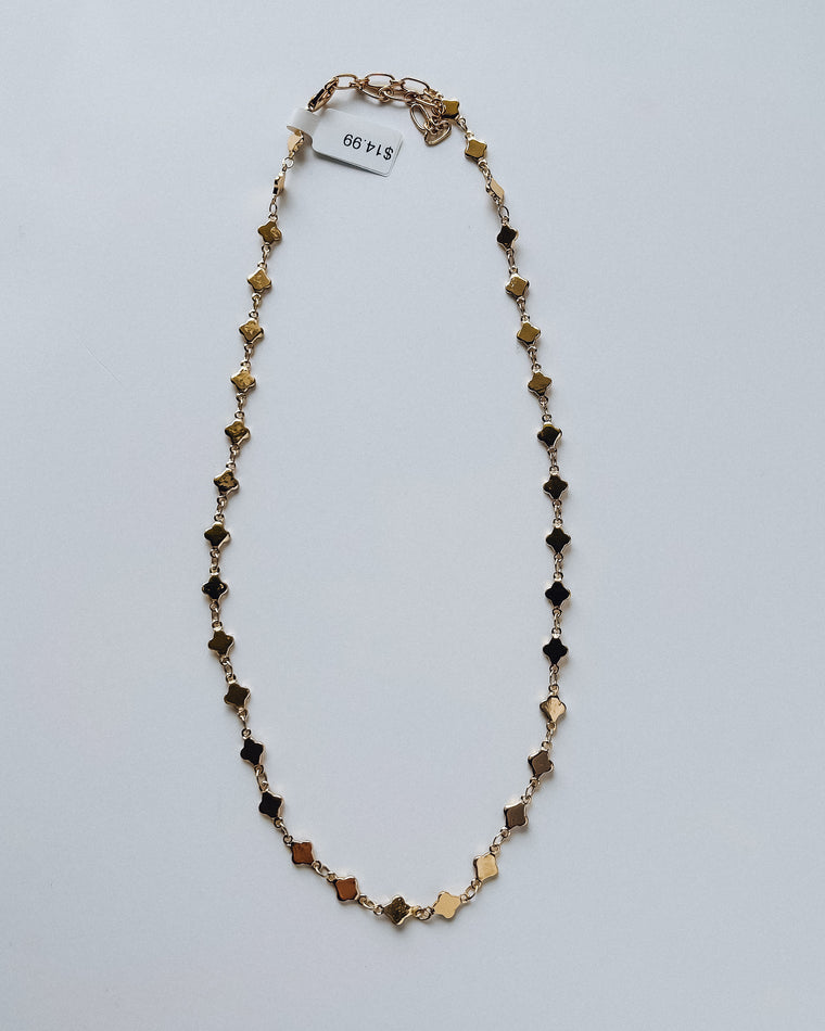 Clover Chain Necklace [gold]