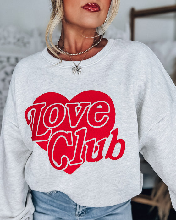 Love Club Crew [heather light grey]