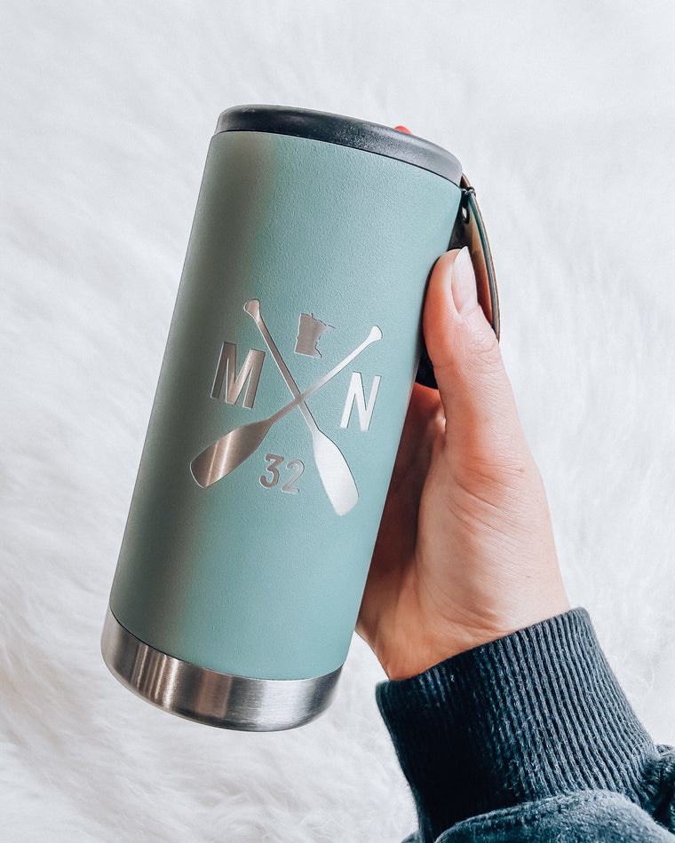 The Skinny Can Cooler [river green]