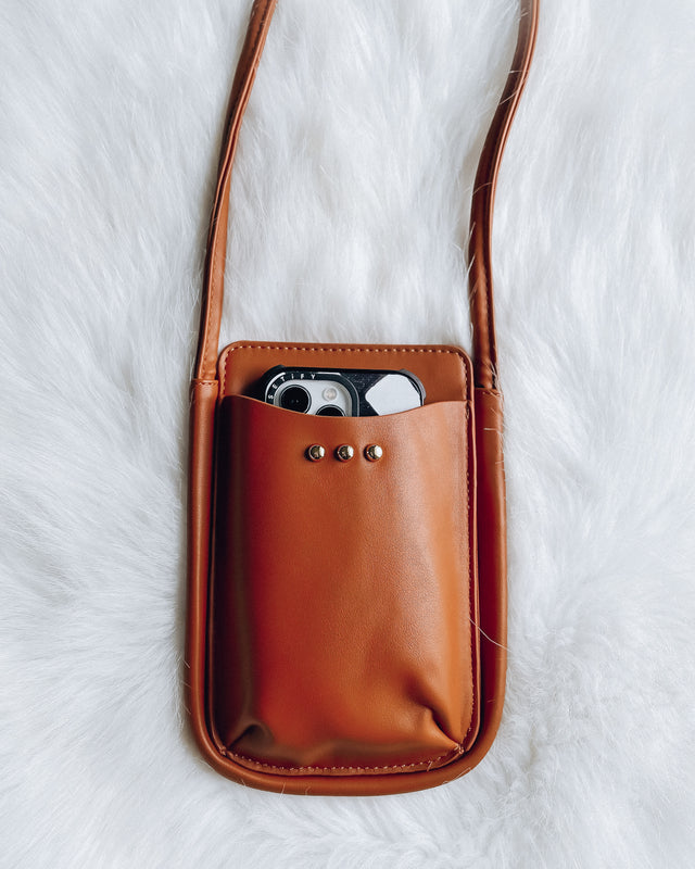 Parker Phone Crossbody Bag [brown]