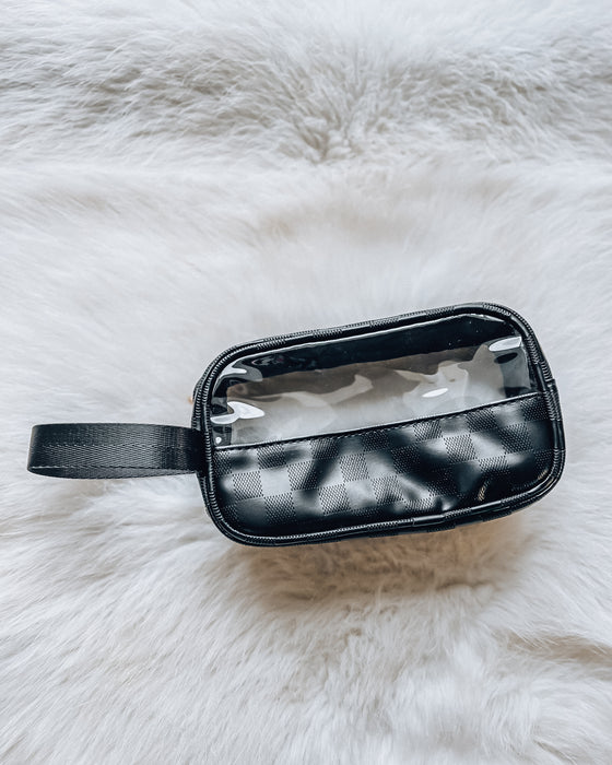 Clear Cosmetic Bag [black]