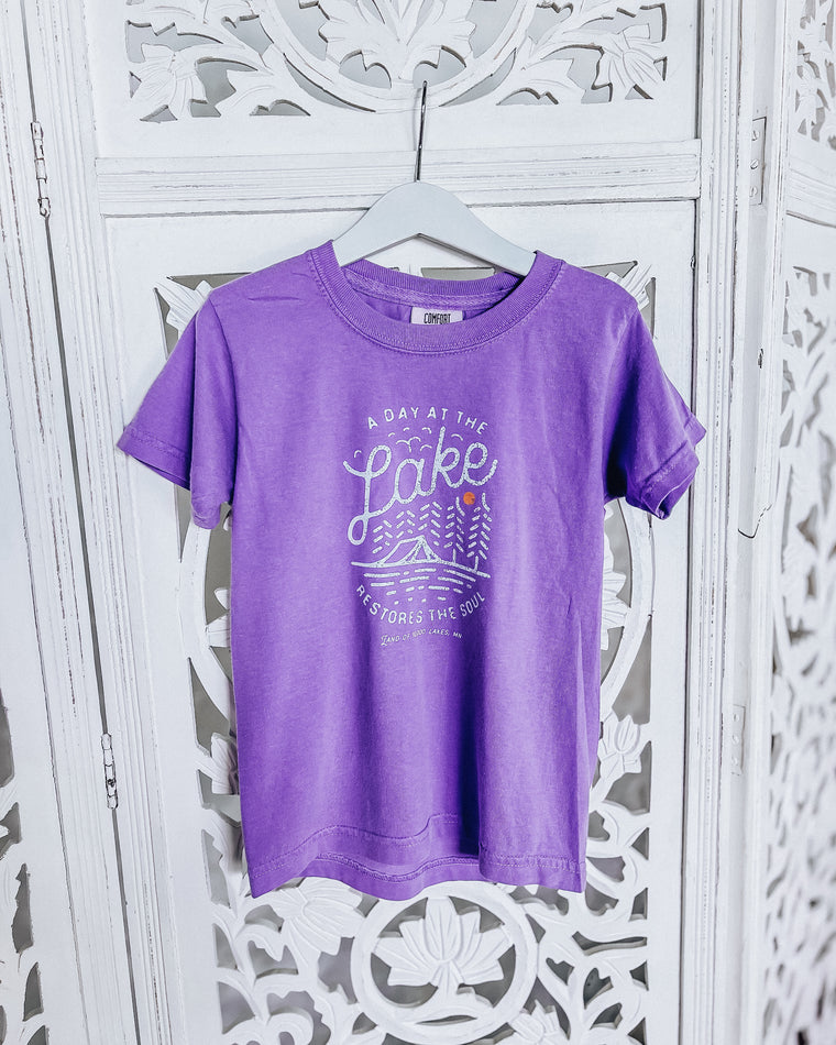 A Day At The Lake YOUTH Tee [purple]