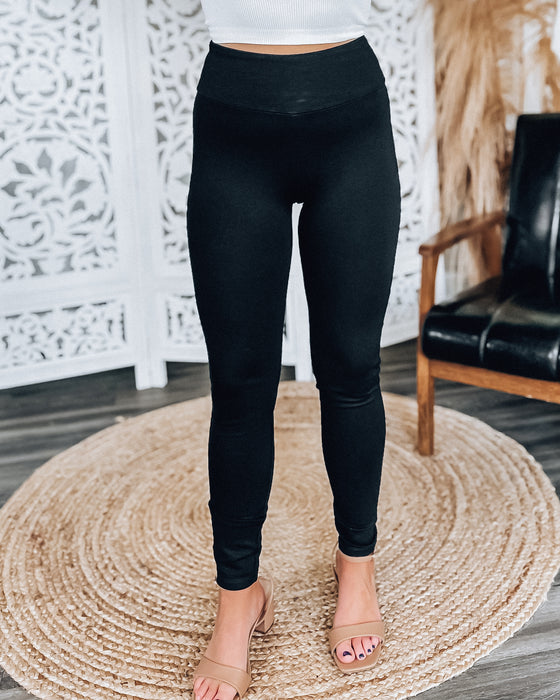 Dress Pant Leggings  [black]